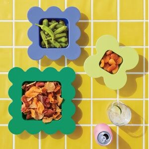 Tabitha Brown for Target Set-3pc Flower Stacking Snack Tray Set